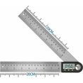 thumbnail image 1 of Digital Angle Finder 0-360° Digital Inclinometer Stainless Steel Protractor Angle Ruler with LCD Display for Woodworking Construction Repair, 1 of 4