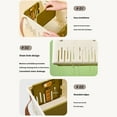 thumbnail image 3 of serony Foldable Shower with Detachable Divider Portable Toiletry for Organization Hanging Mesh Basket Moisture Resistant white, 3 of 6