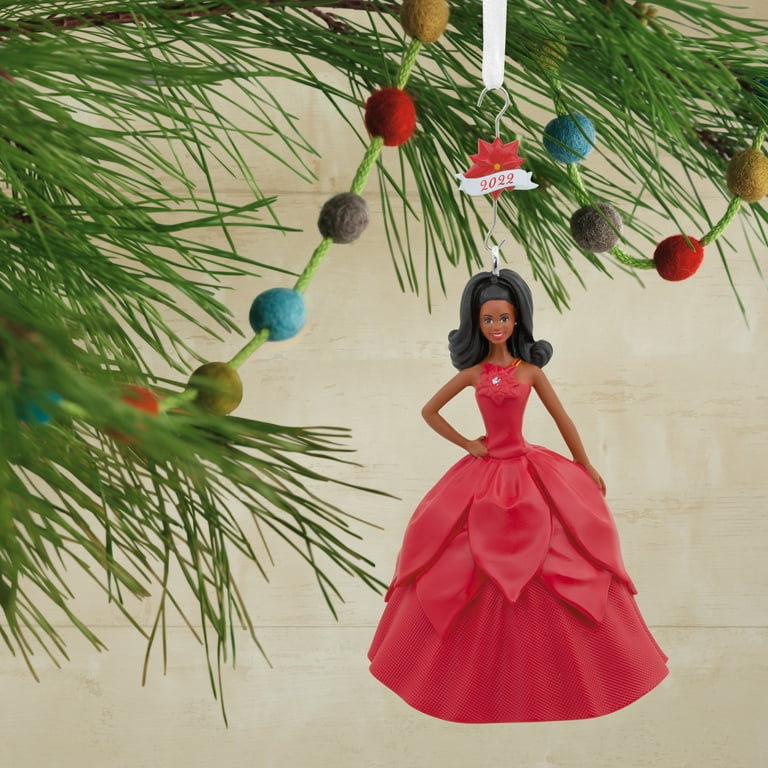 Hallmark Ornament Mattel Black Holiday Barbie 2022