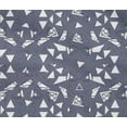 thumbnail image 5 of oneOone Cotton Flex Gray Fabric Triangle Geometric Fabric For Sewing Printed Craft Fabric By The Yard 40 Inch Wide, 5 of 5