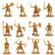 thumbnail image 2 of 1:72 400x Figuras de Plástico de Soldado Antiguo Juguete Soldados Arcaicos Hombres Espadachín Figura de Acción DIY Escena de Guerra Juguetes Oro, 2 of 2