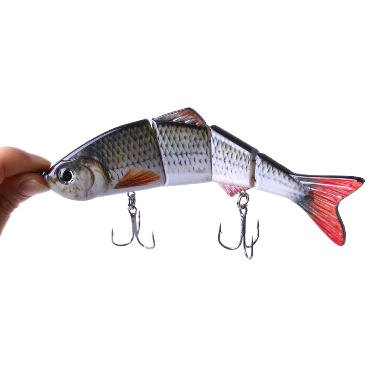 HENGJIA Fishing Lures, 3pcs Large Multi Jointed Fish Fishing Kits Slow Sinking Lifelike Swimbait Freshwater and Saltwater for Trout Bass Lures, 5.9"/1.31oz