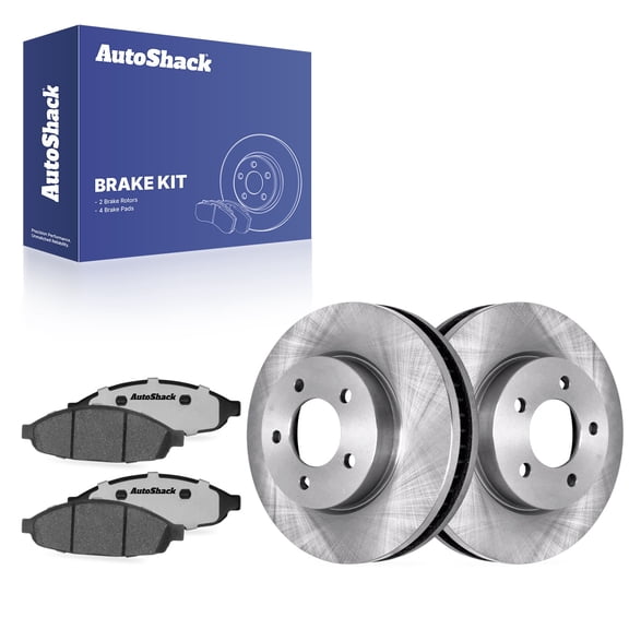 AutoShack Front Vented Brake Rotors   Ceramic Pads 6-PC Brake Kit Replacement for 2004-2008 Chrysler Pacifica 12.52" (318.1 mm)