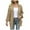 Khaki, variant on Cardigans for Women Casual Long Sleeve Long Sweater Coat Solid Color Outerwear Sweater Coats