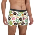 thumbnail image 5 of Men's Boxer Briefs, Donut Heart Print Soft Comfy Mens Underwear Boxer Briefs Breathable With Widen Waist, 5 of 7