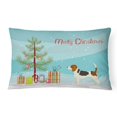 thumbnail image 1 of Carolines Treasures CK3519PW1216 Beagle Christmas Tree Canvas Fabric Decorative Pillow, 1 of 4