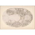 thumbnail image 2 of Paulus Willemsz. van Vianen 14x11 Black Ornate Wood Framed Double Matted Museum Art Print Titled: Design for a Silver Vessel with Scenes from the Passion of Christ (ca. 1600), 2 of 5