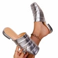 thumbnail image 4 of ATENAR Sandals for Women Summer Beach Womens Sandals Fashion Shoes Women Silver 6.5, 4 of 9