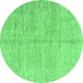 thumbnail image 1 of Ahgly Company Indoor Round Abstract Emerald Green Modern Area Rugs, 8' Round, 1 of 4