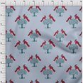 thumbnail image 3 of oneOone Viscose Jersey Fabric Bird & Tree Block Fabric Prints By Yard 60 Inch Wide, 3 of 5