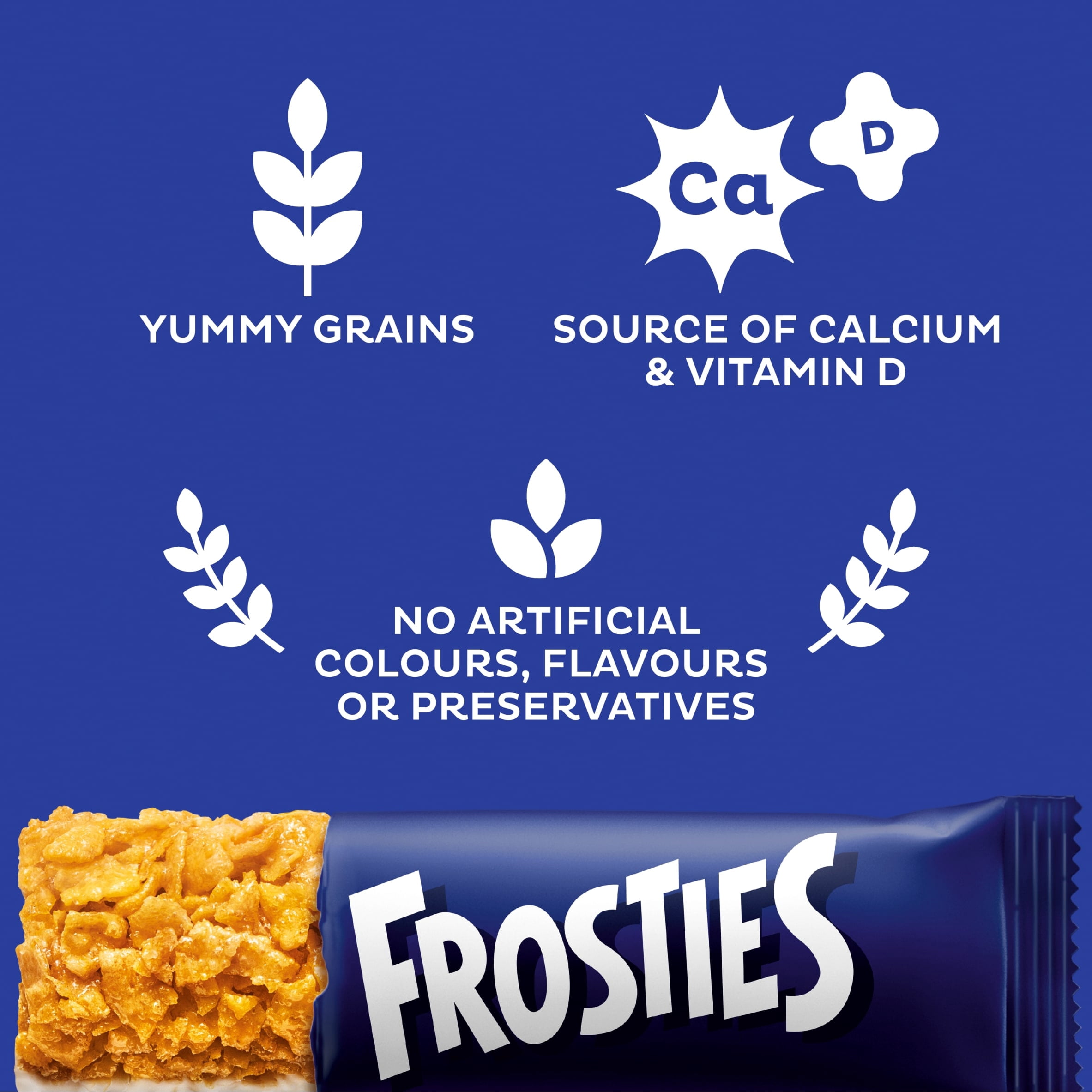 Kellogg's Frosties Cereal Milk Bars 4 x 25g, Imported from Britain