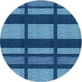thumbnail image 1 of Ahgly Company Indoor Round Patterned Blueberry Blue Area Rugs, 4' Round, 1 of 6