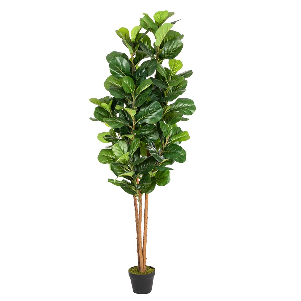 Tcbosik 6FT Simulation Trees Ficus Artificial Trees, 72in Green
