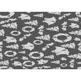 thumbnail image 1 of Ahgly Company Indoor Rectangle Patterned Gray Cloud Gray Area Rugs, 5' x 8', 1 of 6