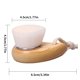 thumbnail image 3 of Cepillo Con Mango De Madera, Cepillo Facial De Limpieza Portátil Ligero Para Limpieza Facial, Masaje De Limpieza De Poros, Cepillo Facial Con Mango De Madera Vogacara CE002894-00, 3 of 6