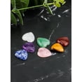 thumbnail image 6 of Gustave 7 Chakra Heart Shaped Stones Set Crystal Therapy Chakra Heart 7 Balancing Reiki Healing Meditation Massage Energy Yoga and Decoration, 6 of 9