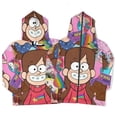 thumbnail image 4 of Gravity Falls Full Zip Hoodies Hooded Long Sleeve Jacket Lightweight Sweatshirt Warm Winter Coats L, 4 of 6