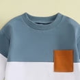 thumbnail image 6 of Karoyedx Toddler Boys Cute Outfits Baby Boy Outfit Sweatsuit Letter Sweatshirt Shirt Pullover Tops Pants Toddler Boys Festive Clothing Sky Blue Size,12-18 Months, 6 of 6