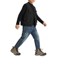 thumbnail image 3 of Pants for Boys Kids Classic Stretch Straight Leg Denim Jeans Adjustable Waist School Boys Blue L, 3 of 8