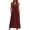 A69 Wine, variant on Mifsaly Cotton Dresses for Women Button Detail Midi Sleeveless Tank Dress Summer Lightweight Loose Fit Sundress with Pockets L