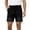 Black, variant on Men's Elastic Waist Denim Cargo Shorts, Patch Pocket Washed Jean Shorts for Daily Outdoor Casual Wear