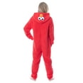 thumbnail image 3 of Sesame Street Adult Elmo Fleece Union Suit Costume Pajama For Men Women (Small), 3 of 4