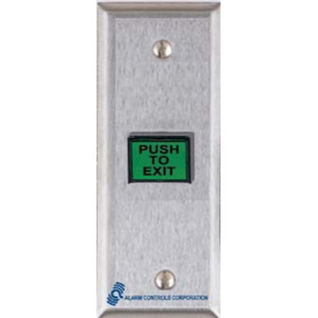 Pushh Button Rectangular Alarm Controls TS-21R Request-to-Exit Station with 2-1/2