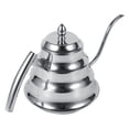 thumbnail image 1 of Stainless Steel Durable In Use Coffee Drip Pot, Bamboo Joint Design Tea Pot, Tea Kettle For Using On Gas, Electric And Induction Stove, 1 of 5