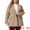 Camel, variant on DARING DIVA Women's Plus Size Double-Breasted Notched Lapel Peacoat 1X Pink
