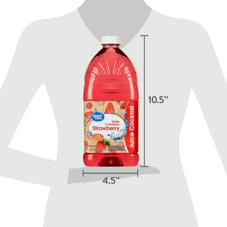 Great Value White Cranberry Strawberry Juice Cocktail 64 fl oz