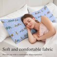 thumbnail image 5 of Blue Birds Body Pillow Cover 20 x 54 Inch Decorative Pillow Cover Funny Cute Snowflake Wire Sparrow Lumbar Pillowcase Seasonal Rectangle Cushion Case for Couch Sofa Bed Living Room, 5 of 9