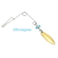 thumbnail image 3 of Unique Bargains 20Pcs Fishing Spinnerbait Wire with Blade, Small-sized Willow Leaf, 3 of 5