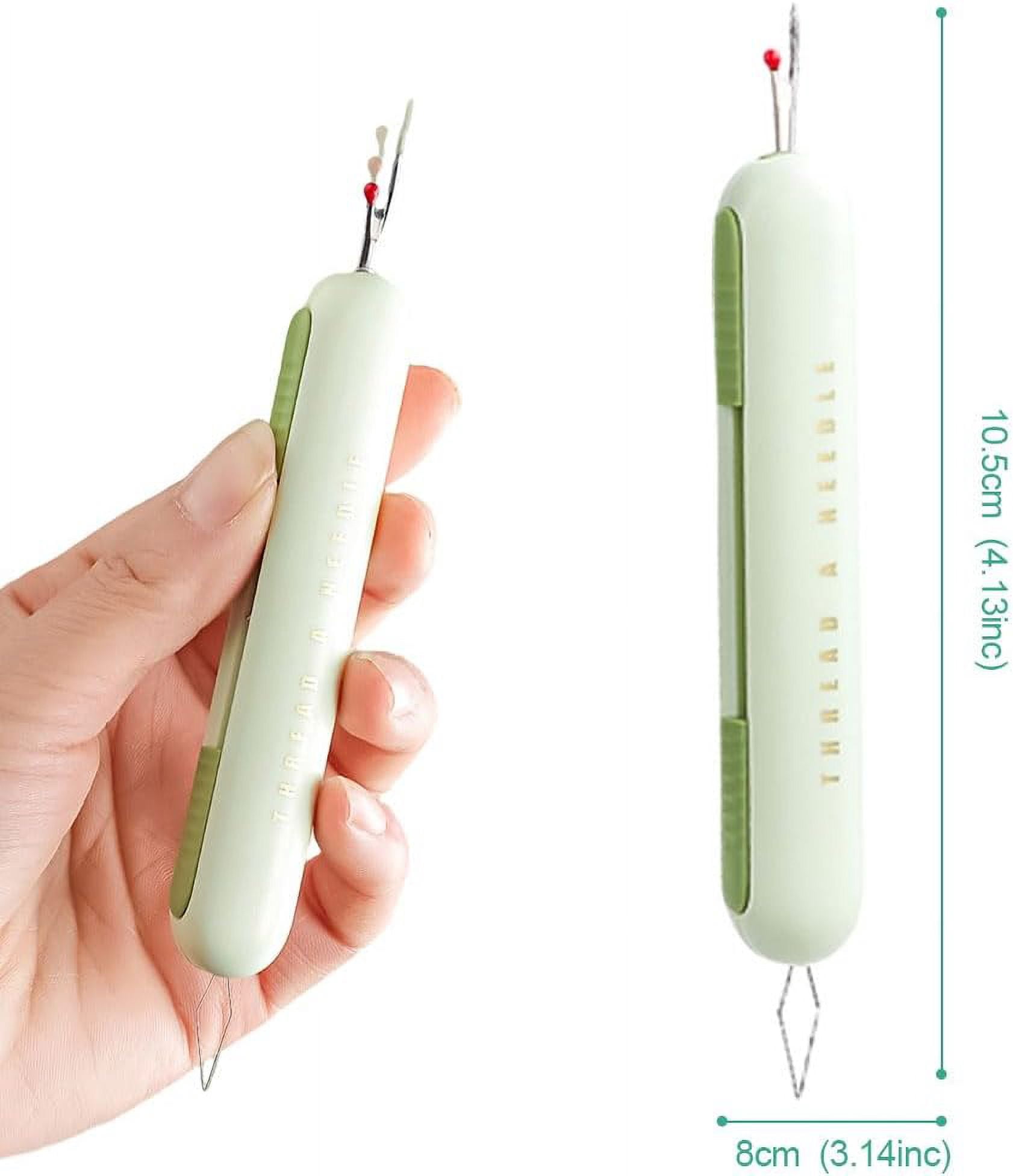Needle Threader and Seam Ripper Tool, 2-in-1 Design, Upgraded for Sewing