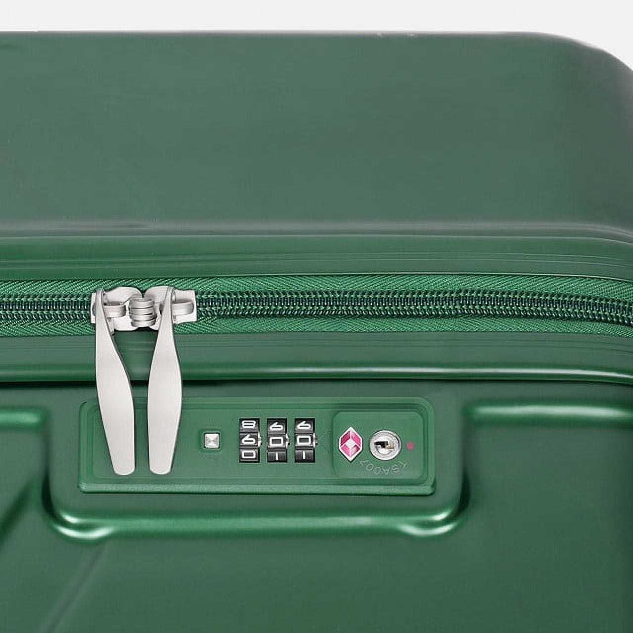 Hikolayae Crossroad Collection Hardside Spinner Luggage Sets in Horizon Green, 3 Piece - TSA Lock