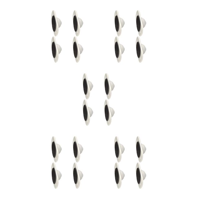 Inteprter Polea adhesiva de 4 piezas, rueda giratoria de 360 grados, cubo deslizante de plástico, accesorios de ruedas de rodillo de de bajo Type8 NO8