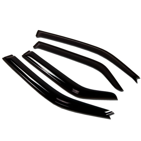 - TuningPros WV-477 Window Visor For 1999-2016 Ford F-250 SuperCab/Extended Cab - Outside Mount Deflector Rain Guard Dark Smoke 4 Pcs Set Ford F250 F350 Super Duty Extended Cab 4Drs 99 00 01 02 03 04 05