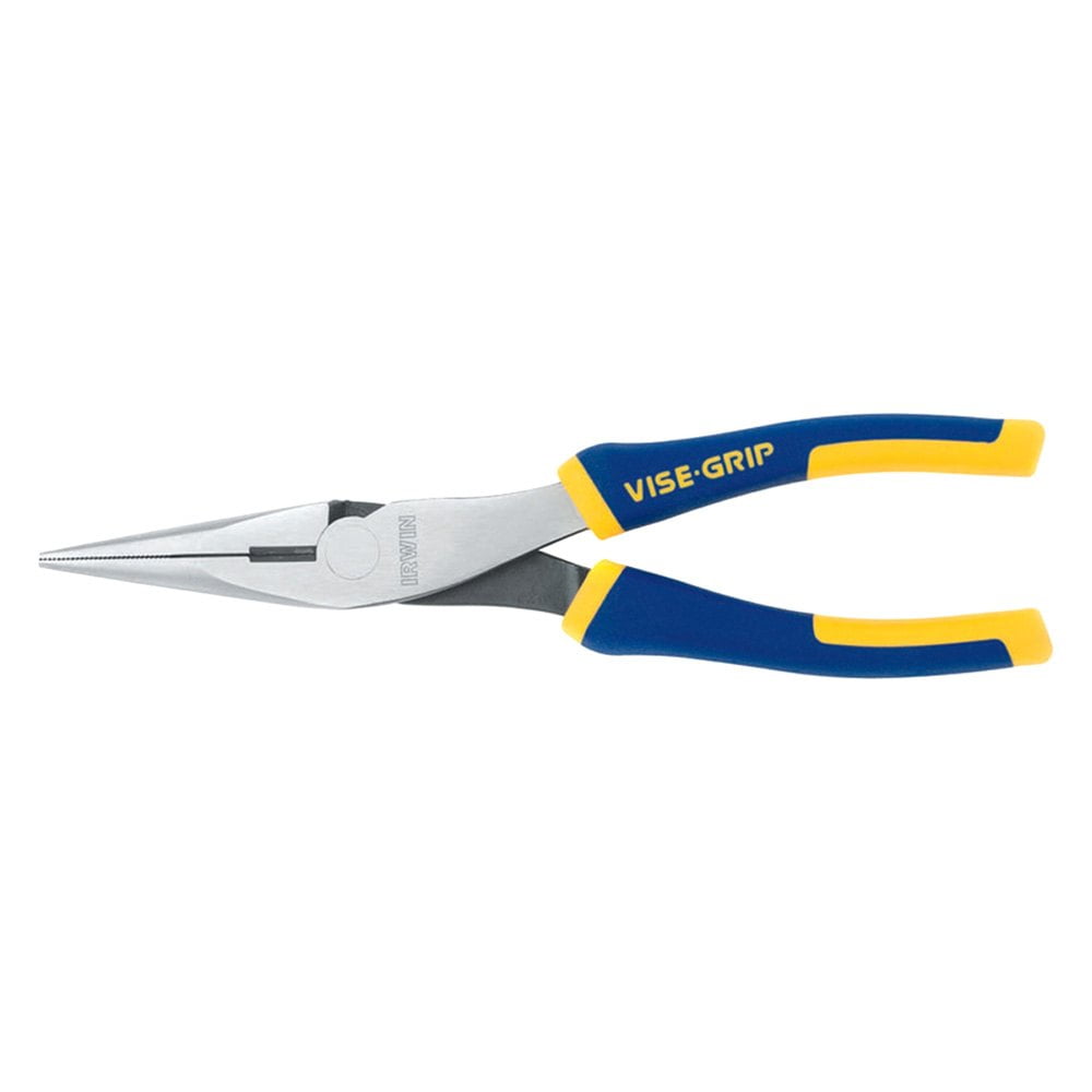 2078218 IRWIN VISE-GRIP Long Nose Pliers with Wire Cutter 8" 