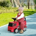thumbnail image 2 of Qaba Voiture Bébé sous Licence Mercedes-Benz Antos, Voiture pour Enfants, Rouge, 2 of 10