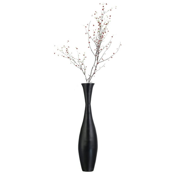 Decorative Contemporary Bamboo Floor Flower Vase, 43 Inch