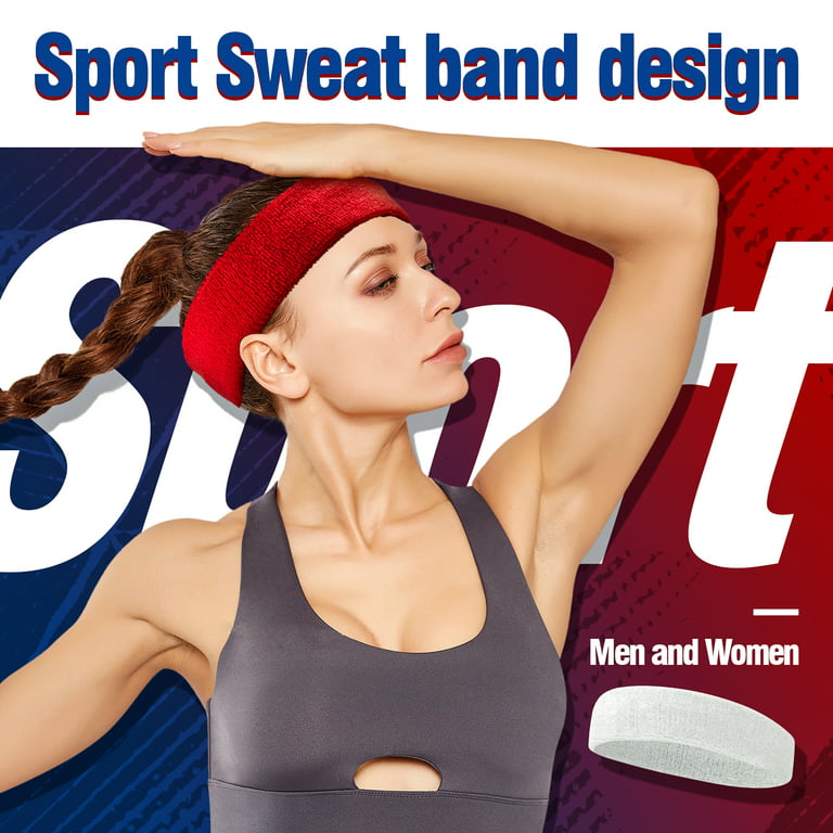 Buy Workout Headbands for Women Running Accessories - Wide Sweat Band  Fashion Yoga Sports Gym Accessories Elastic Head Band Sweatband 4 Pack  Online at Low Prices in India 