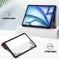 thumbnail image 6 of Allytechgroup Slim Case for Apple iPad 10th Generation 10.9 Inch 2022, Trifold Stand Smart Cover Auto Sleep Wake Protection Support Touch ID Tablet Case for Apple iPad 10 10.9", Purple, 6 of 10