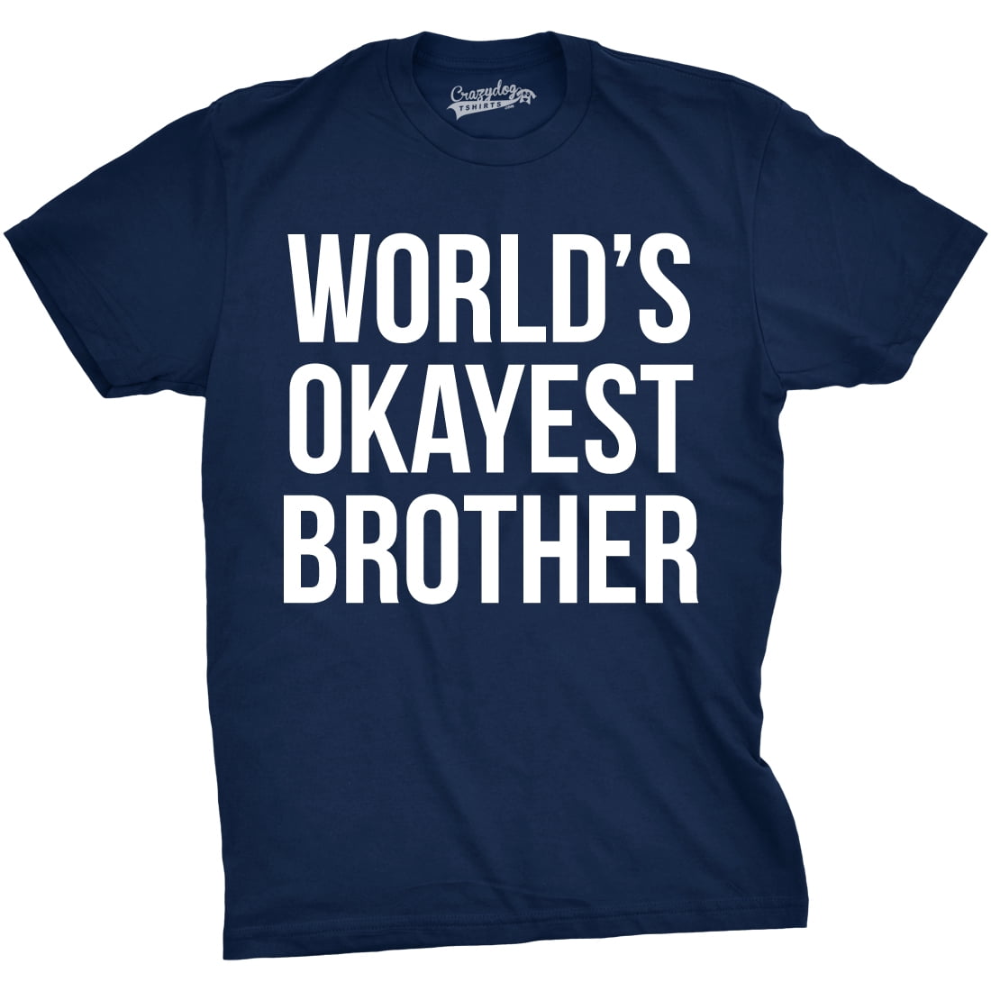 Worlds Okayest Brother Socks Funny Cool Family Bro Graphic Novelty Footwear