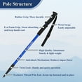 thumbnail image 4 of TheFitLife Trekking Poles, 2 Pack with Antishock and Quick Lock System, 51 inch Extended Length Blue Colour, 4 of 6