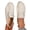 White, variant on Lovskoo Womens Plus Size Comfort Flats Round Toe Lace Up Soft Sole Breathable Walking Shoes