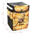 thumbnail image 5 of Kangaroo Foldable Car Trash Can with Lid, Leak-Proof, and Hanging Storage Bag - Car Trash Bin/Garbage Can, 5 of 6