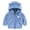 Blue, variant on Staki Toddler Fleece Jacket Winter Coat Boys Hooded Fleece Warm Outwear 3D Ear Padded Zipper Jacket With Pockets 0-24M(Navy,12-18 Months)