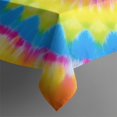thumbnail image 4 of Colorful Tie Dye Mandala Pattern Rectangle Tablecloth 60"x120",Waterproof Polyester Rectangle Table Cloth, Wipeable Spillproof Polyester Tablecloth for Dining, Camping, Indoor and Outdoor, 4 of 6