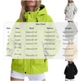thumbnail image 3 of IUYRTFE Women's Hooded Windbreaker Jacket with Zipper and Snap Button Placket Lightweight Water Resistant Outdoor Coat for Hiking Travel and Daily Wear, 3 of 9