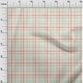 thumbnail image 3 of oneOone Velvet Light Beige Fabric Check Dress Material Fabric Print Fabric By The Yard 58 Inch Wide, 3 of 4