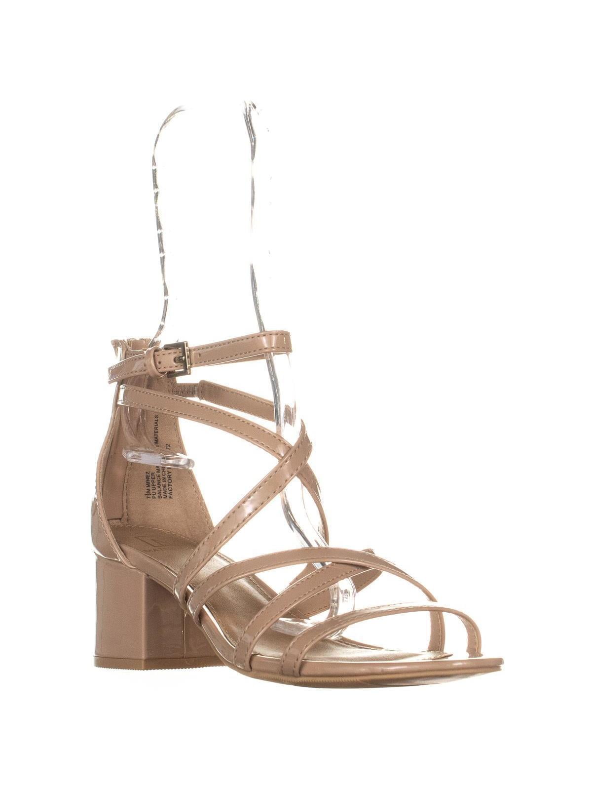 nude strappy sandals block heel